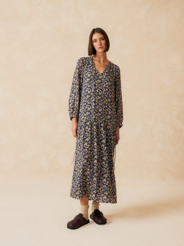 Printed Maxi Dress Blue sold by Ivalo.com