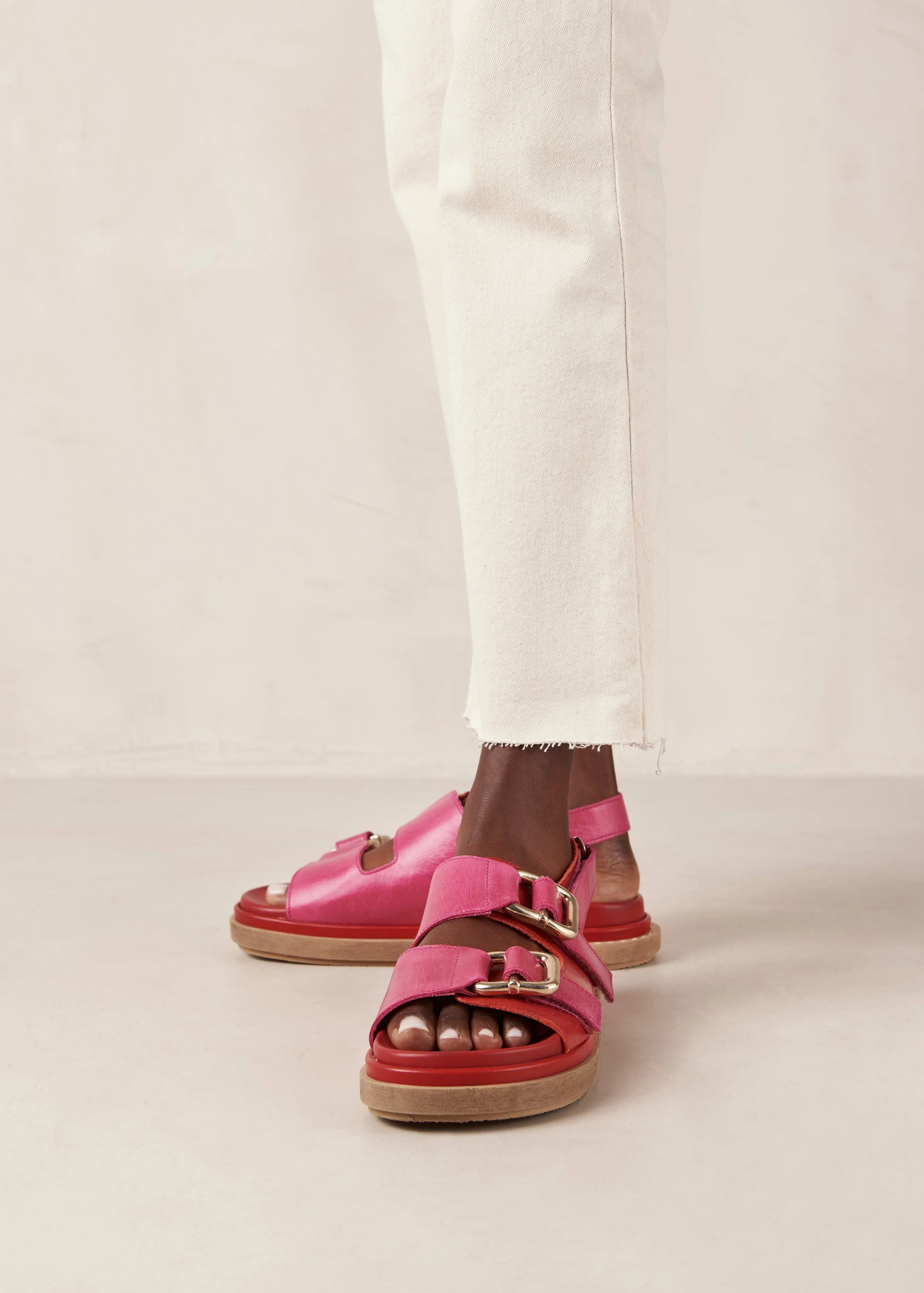 Harper Leather Sandals Bicolor Red Magenta sold by Ivalo.com product image thumbnail 2