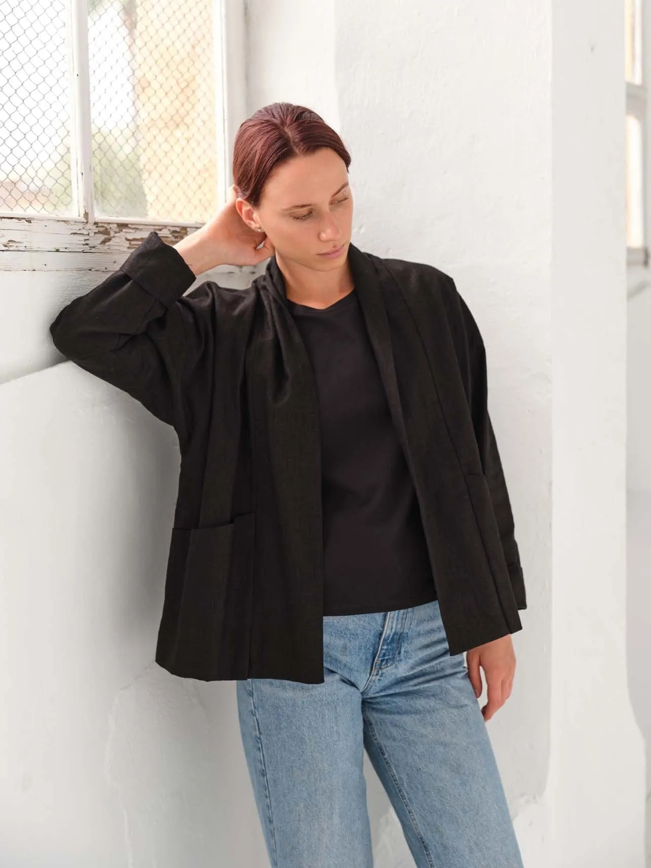 Pintor Linen Jacket Black sold by Ivalo.com product image thumbnail 2