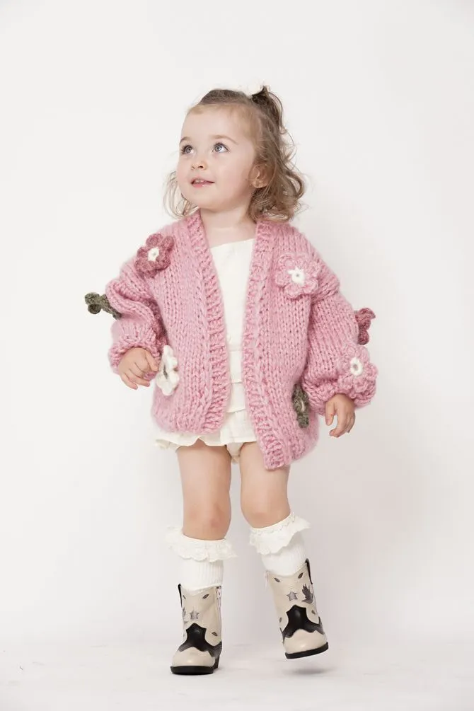 Kids' Petit Handmade Flower Sweater Pink sold by Ivalo.com product image thumbnail 5