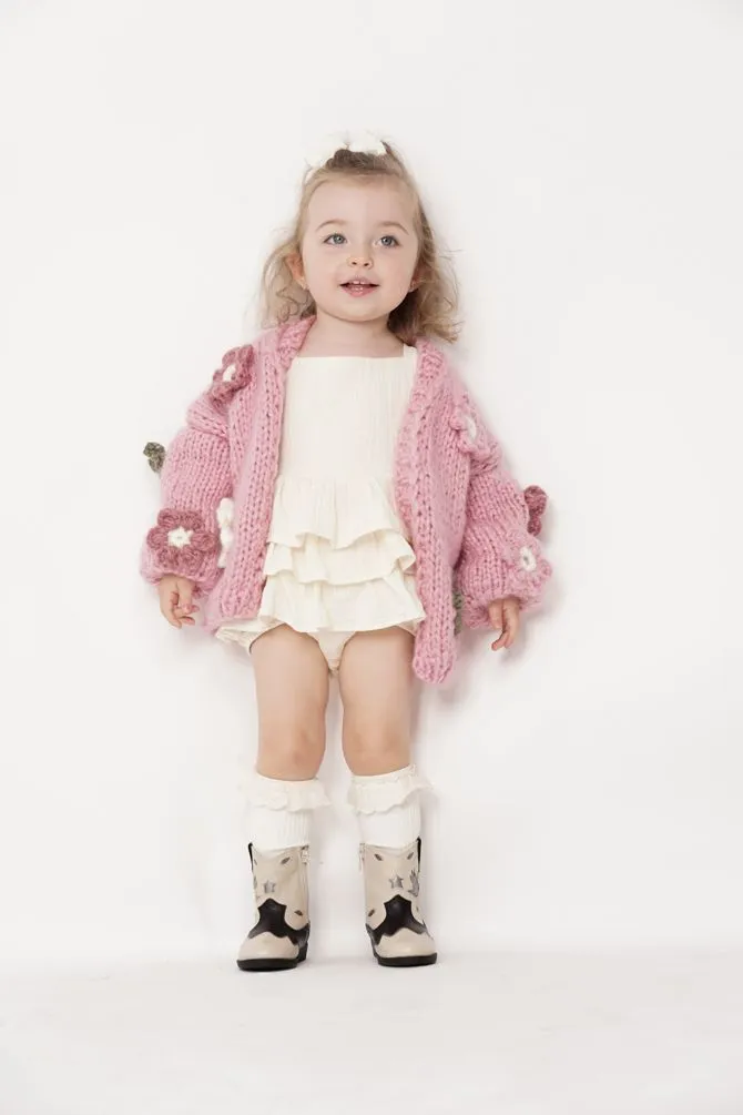 Kids' Petit Handmade Flower Sweater Pink sold by Ivalo.com product image thumbnail 4