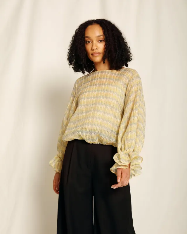 Giulia Shirt Onda Ecru/Yellow/Lime/Blue sold by Ivalo.com