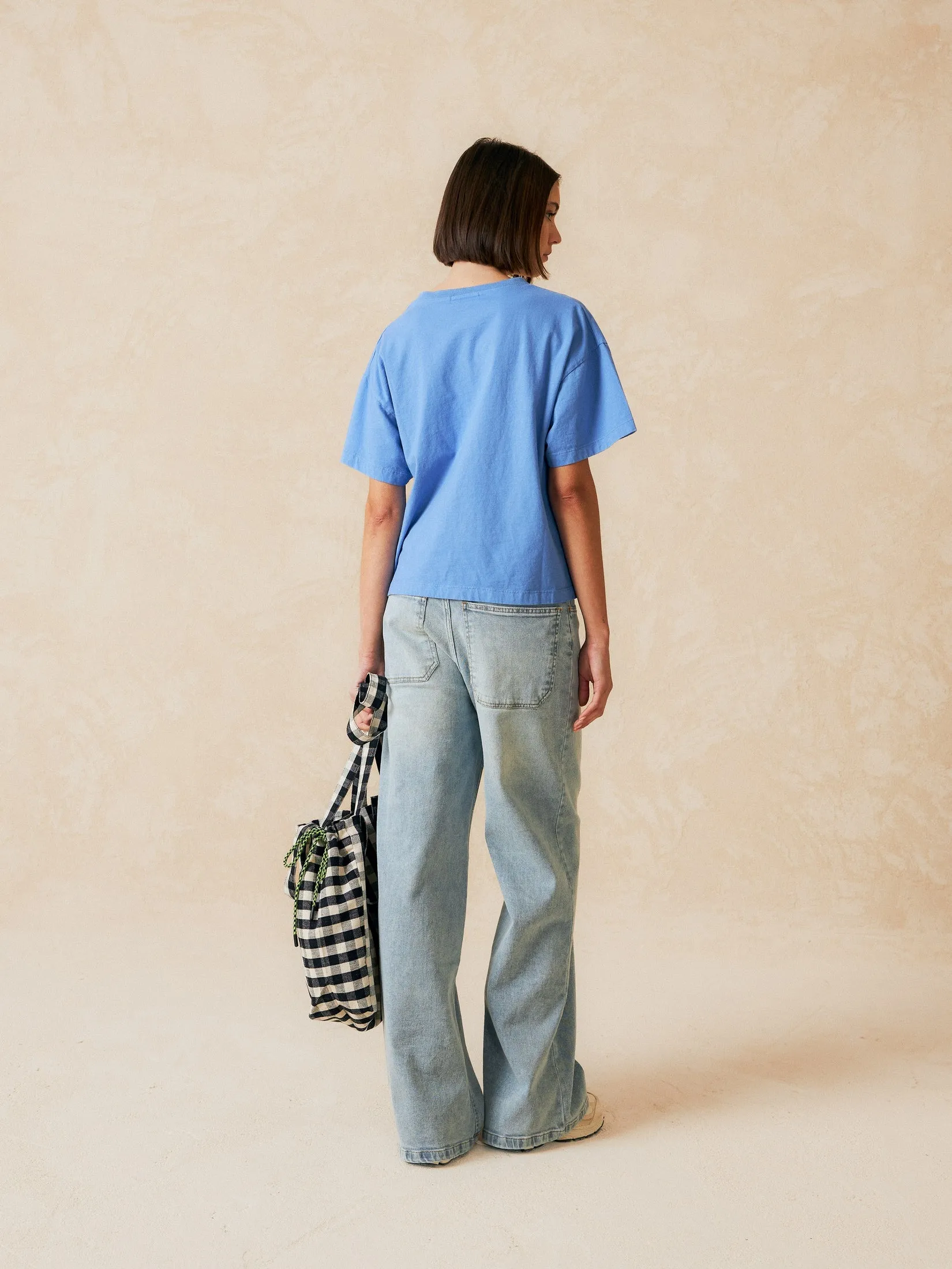 Pau Basic V-Neck T-Shirt Provenza Blue sold by Ivalo.com product image thumbnail 4