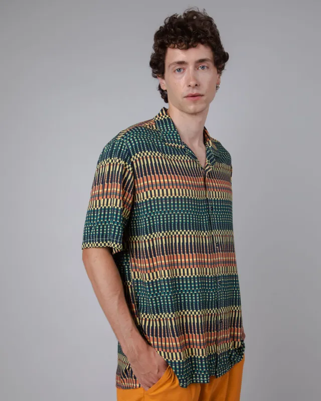 Calella Men's T-Shirt Aloha Blue/Orange sold by Ivalo.com