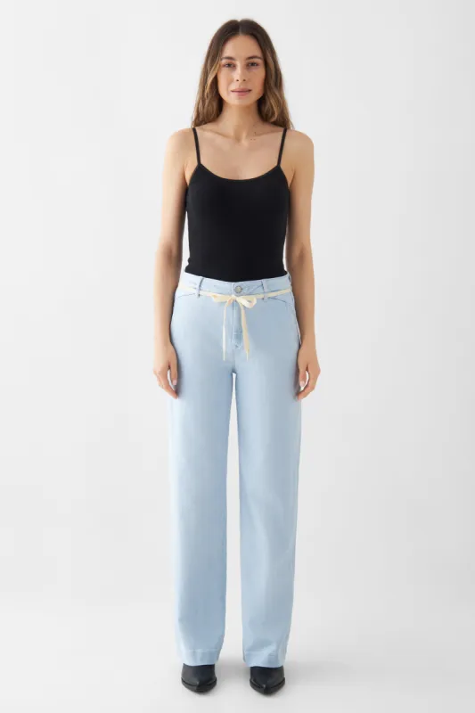 Dew Flared Soft Jeans French Pocket Light Blue sold by Ivalo.com