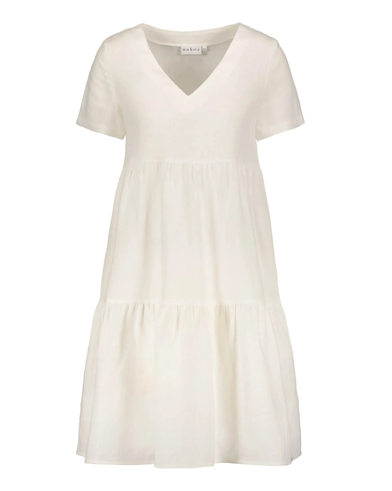 Linen Layer Dress Coconut Milk White sold by Ivalo.com product image thumbnail 2