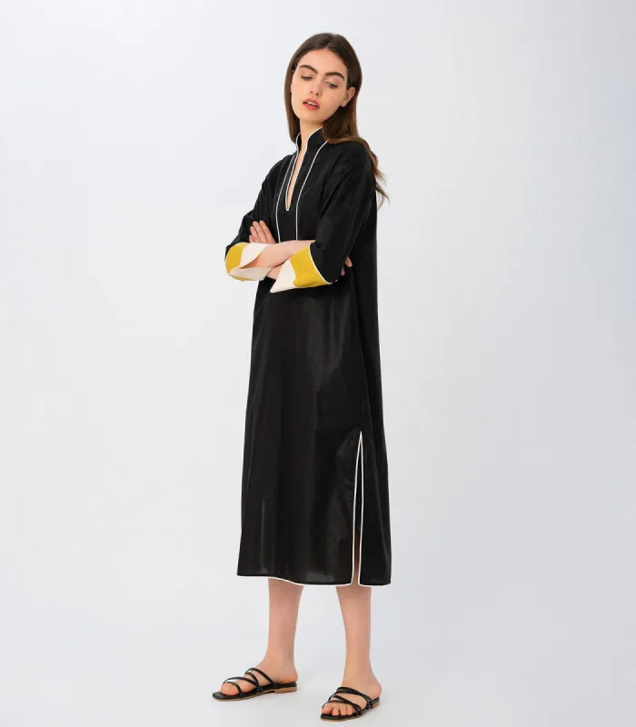 Midi Tunic Shirt Dress Black sold by Ivalo.com