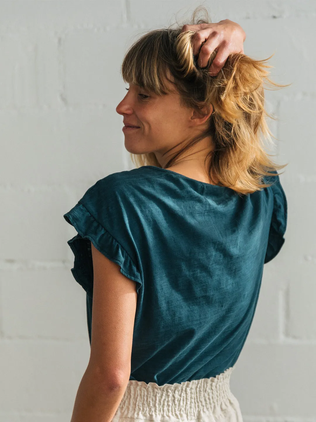 Sabrina Blouse Deep Sea Turquoise sold by Ivalo.com product image thumbnail 2