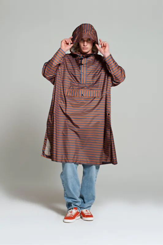 Breton Blue Rain Poncho Brown sold by Ivalo.com