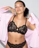 Lace Cut-Out Triangle Bralette Black sold by Ivalo.com