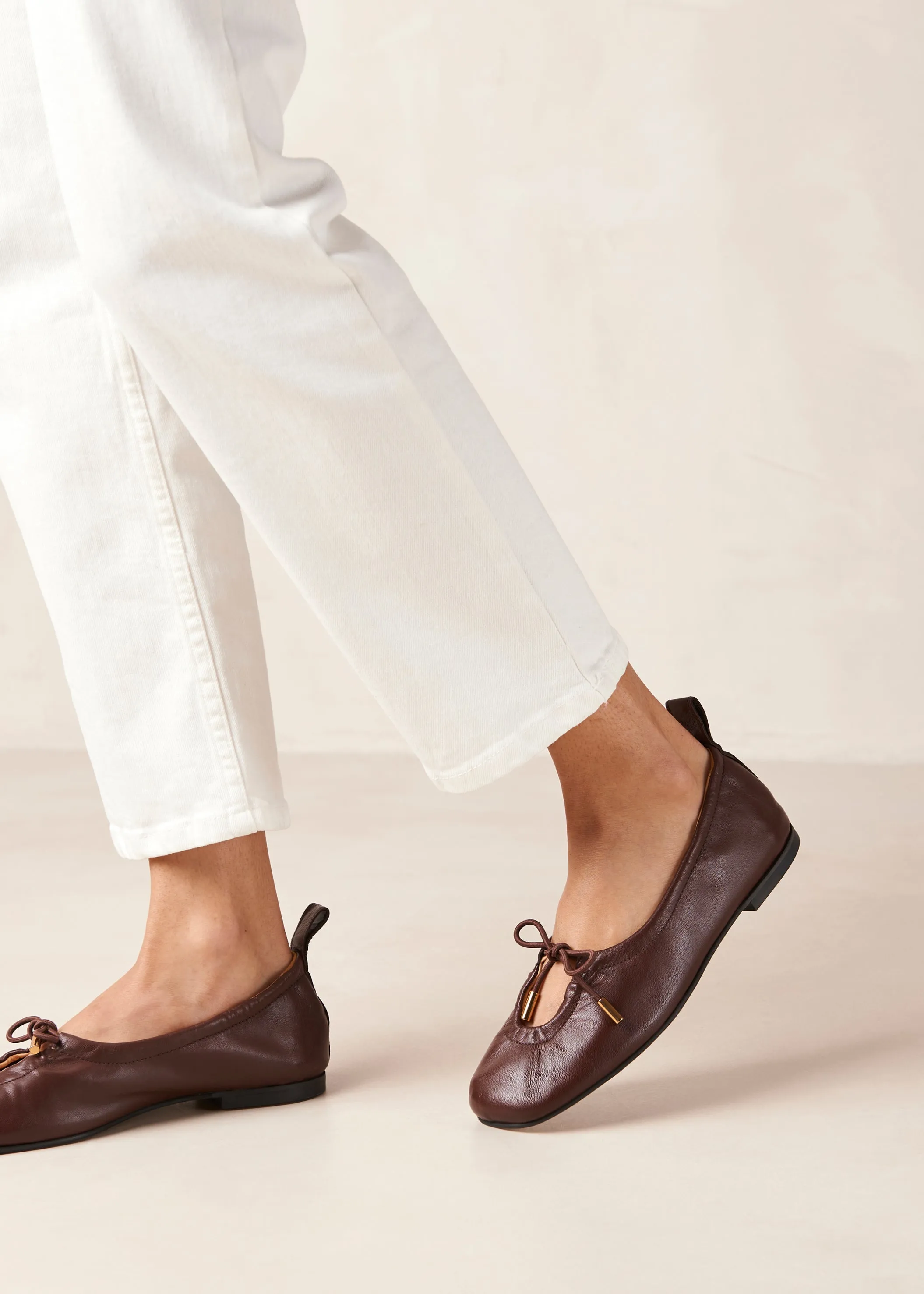 Rosalind Leather Ballet Flats Brown sold by Ivalo.com product image thumbnail 5