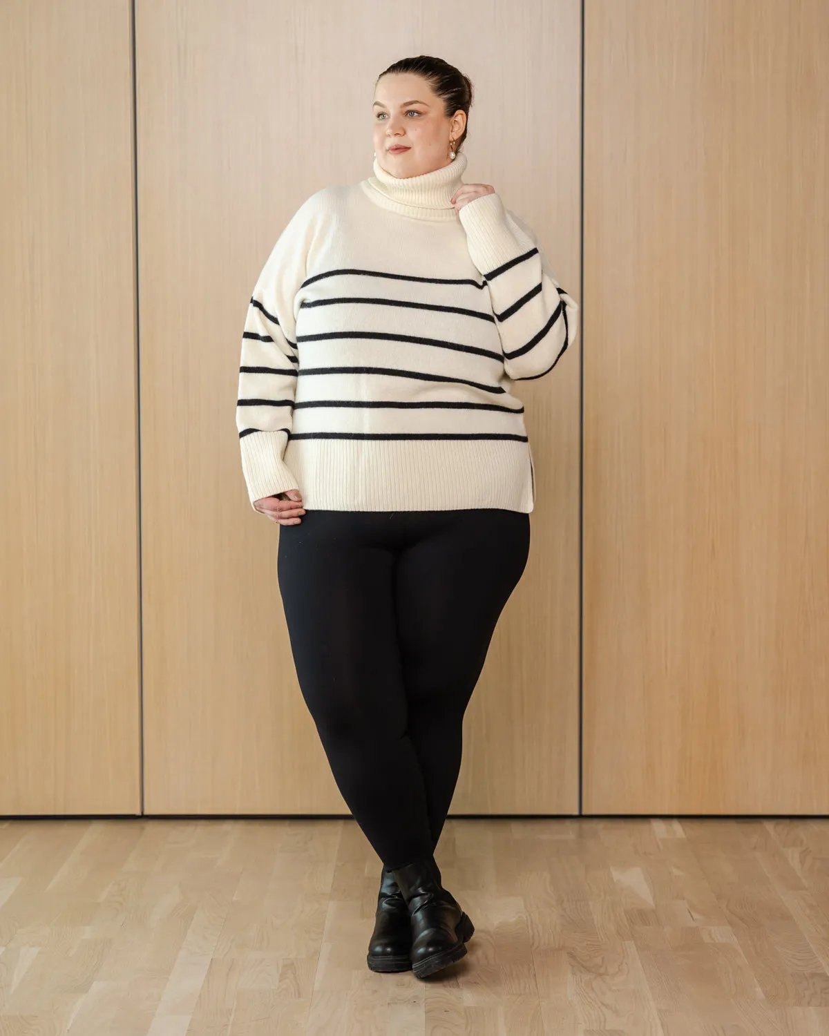 Utu Merino Wool Polo Knit Striped White sold by Ivalo.com product image thumbnail 5