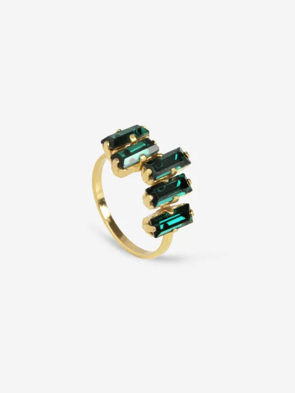 Charles Ring Emerald Green made by Ivalo.com