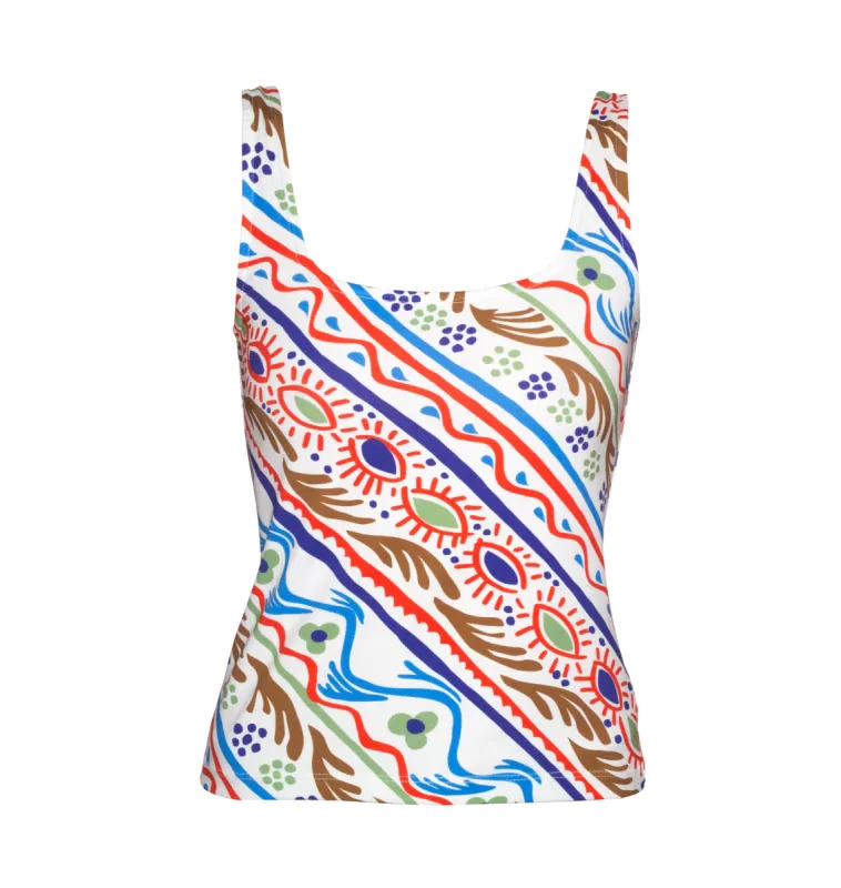 Csath Tank Top Folkdoodle White sold by Ivalo.com