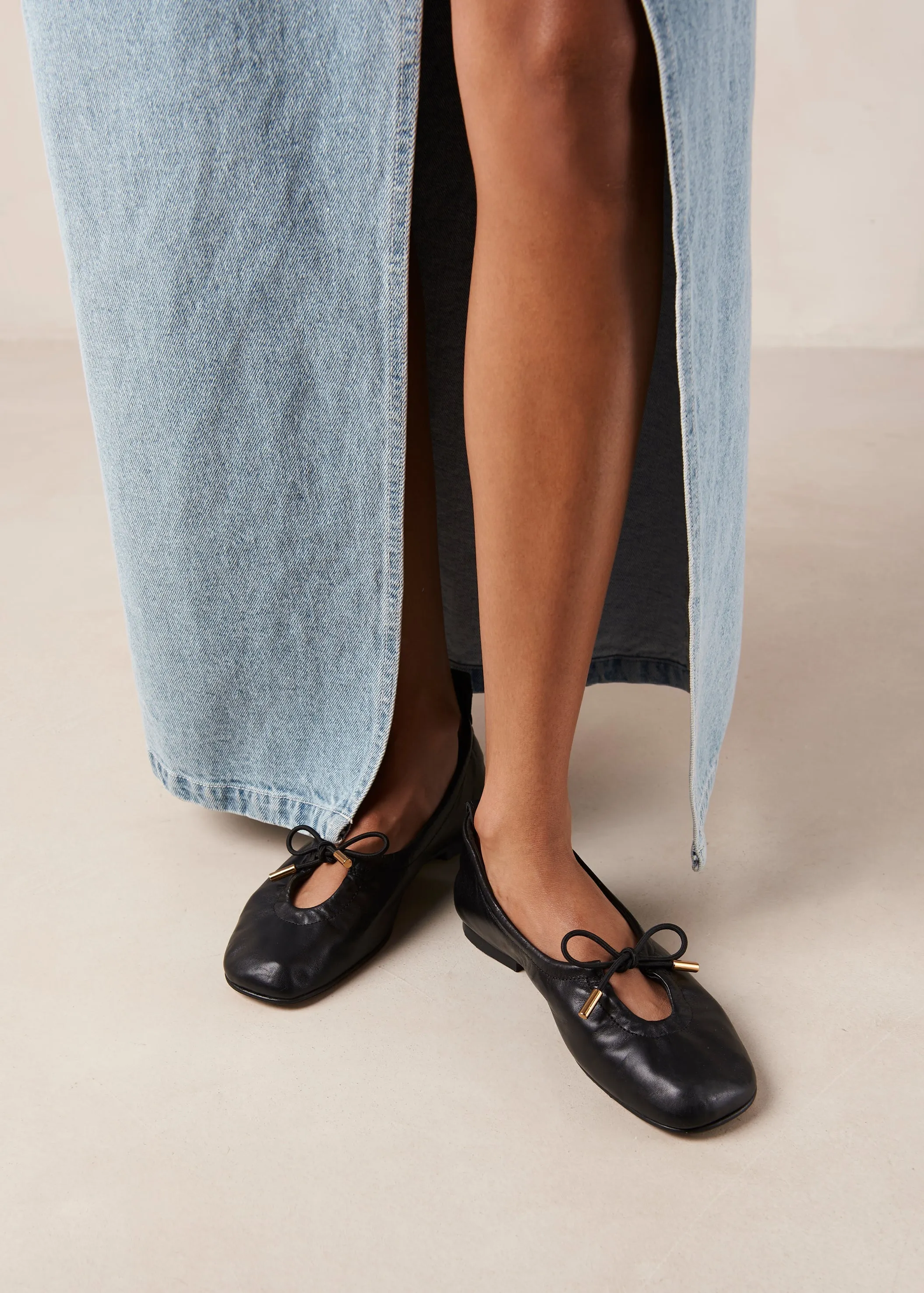 Rosalind Leather Ballet Flats Black sold by Ivalo.com product image thumbnail 2