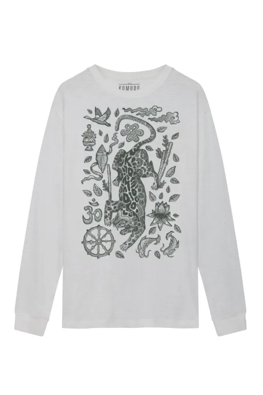 Nepali Leopard Men's Tee White made by Ivalo.com