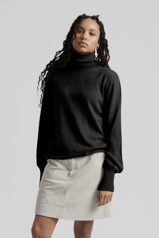 Maxine Organic Cotton Jumper Black sold by Ivalo.com