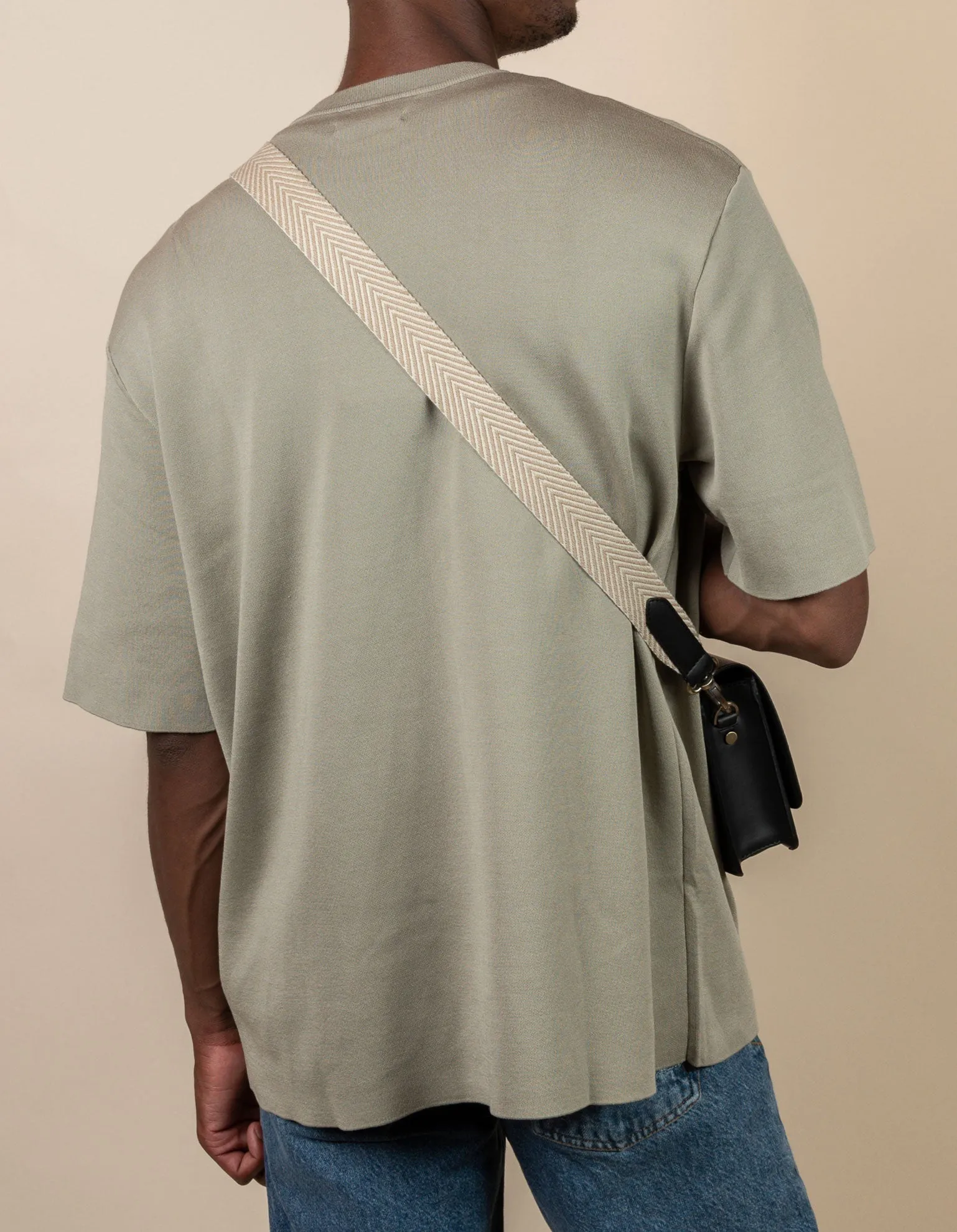 Herringbone Webbing Strap Apple Leather Black sold by Ivalo.com product image thumbnail 2