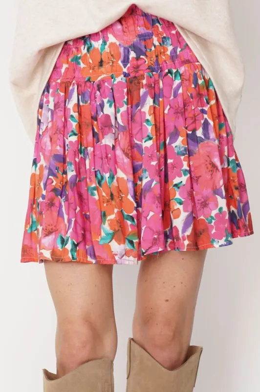 Helen Skirt Flower Print Pink sold by Ivalo.com