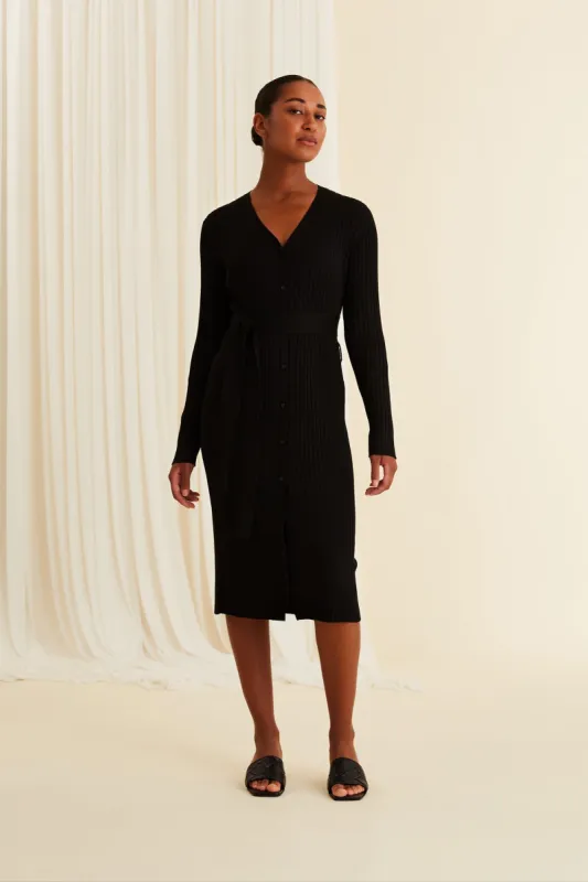 Marcia Knit Dress Black sold by Ivalo.com