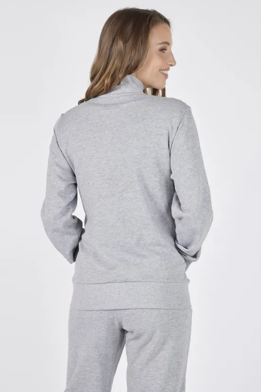 Women's Sweatshirt With A Zipper Grey sold by Ivalo.com