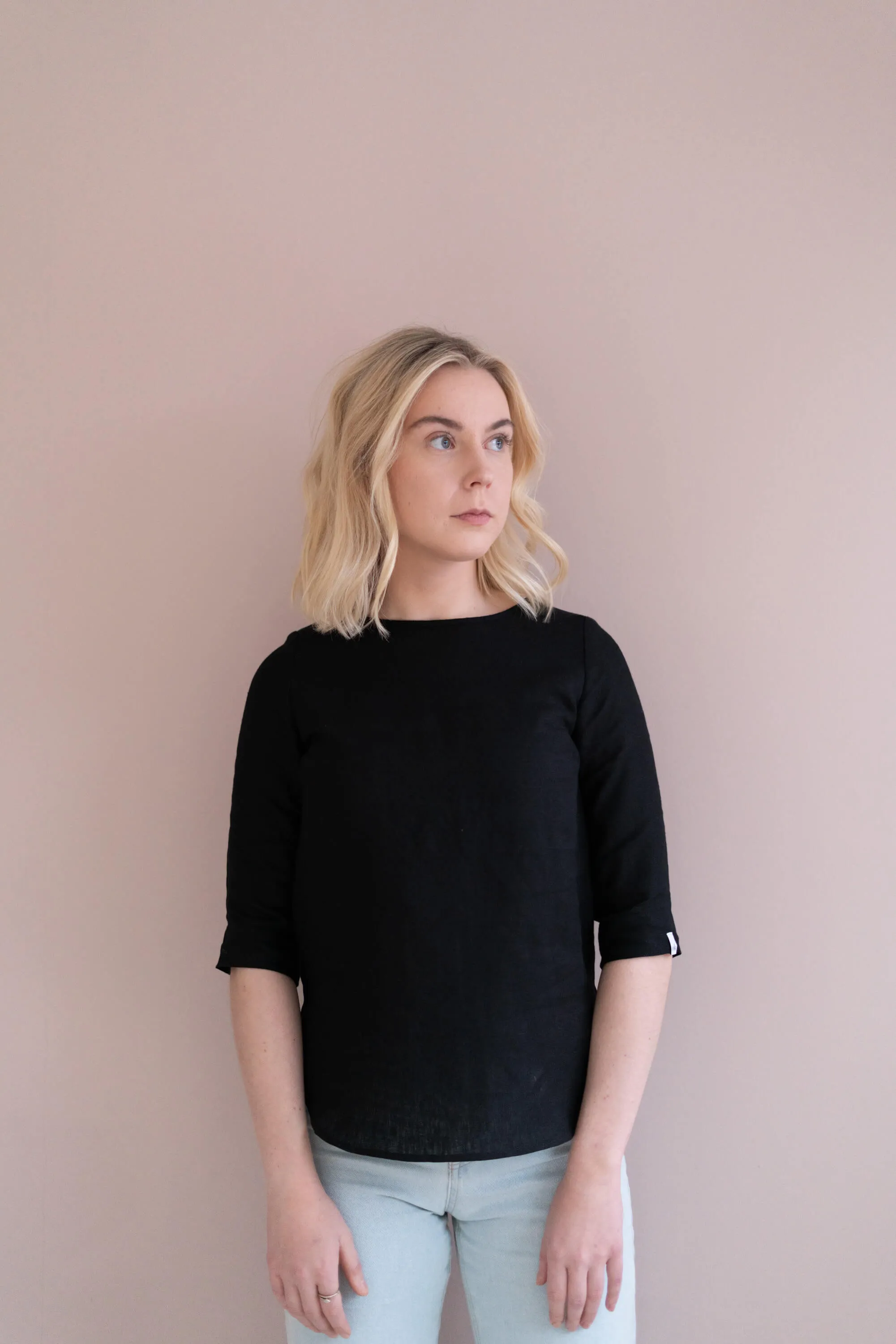 Classic Linen Blouse Black sold by Ivalo.com product image thumbnail 3