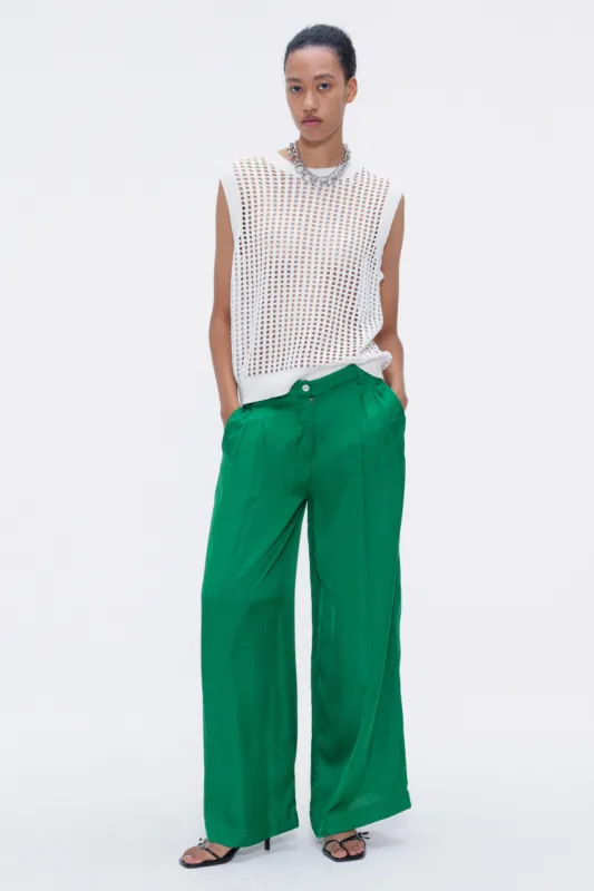 Pansmokey Viscose Trousers Green sold by Ivalo.com