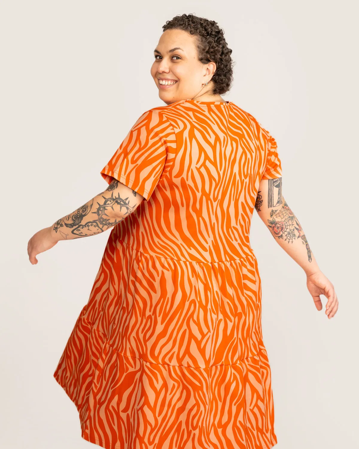 V-neck Dress Orange sold by Ivalo.com product image thumbnail 5