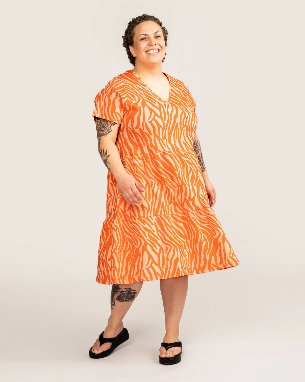 V-neck Dress Orange sold by Ivalo.com product image thumbnail 2