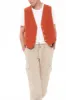 Men's Flap Pocket Linen Cargo Pants Beige sold by Ivalo.com