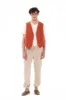 Men's Flap Pocket Linen Cargo Pants Beige sold by Ivalo.com