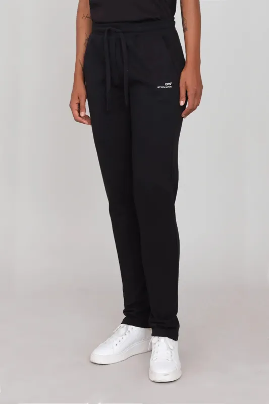 Women's Straight Gauzy Joggers Black sold by Ivalo.com