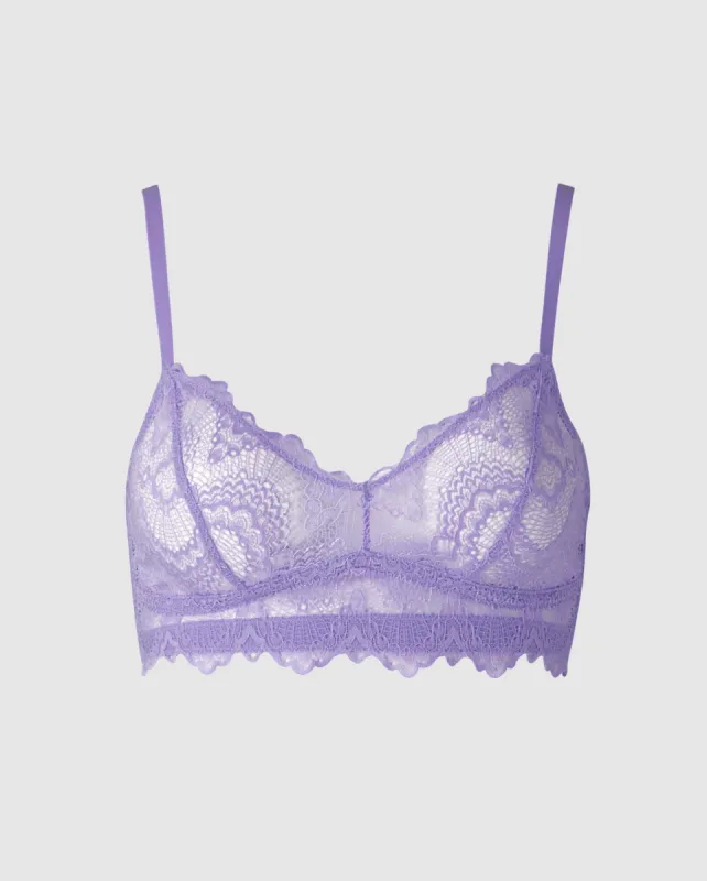 Lace Balconette Electric Lilac sold by Ivalo.com