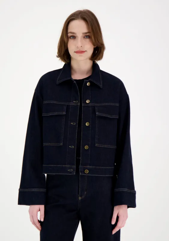 Elsie Denim Jacket Dark Blue sold by Ivalo.com