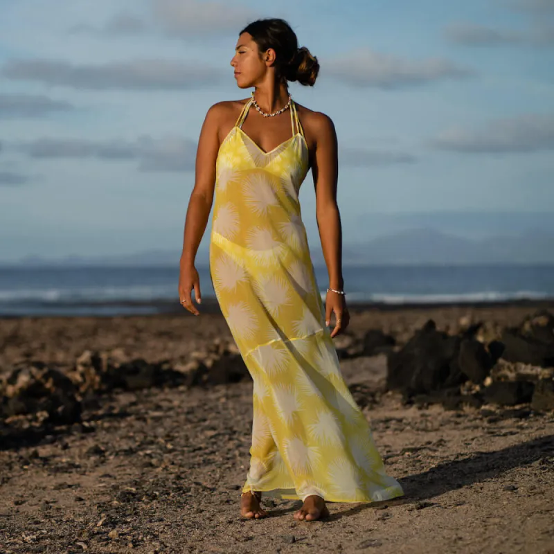 Long Dress Yellow Flower sold by Ivalo.com