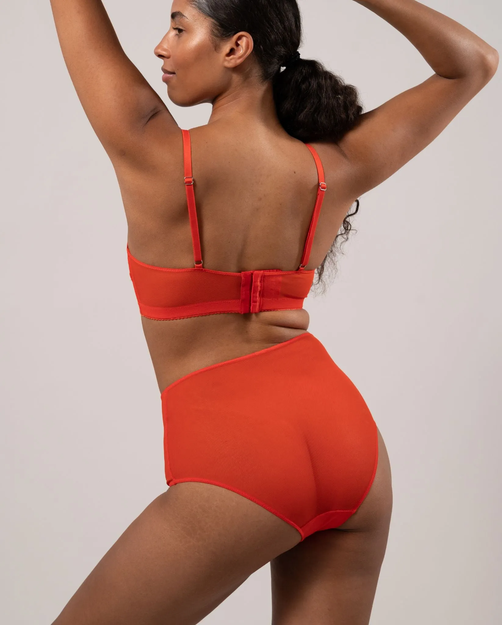 Mesh Highwaist Briefs Fiery Red sold by Ivalo.com product image thumbnail 5