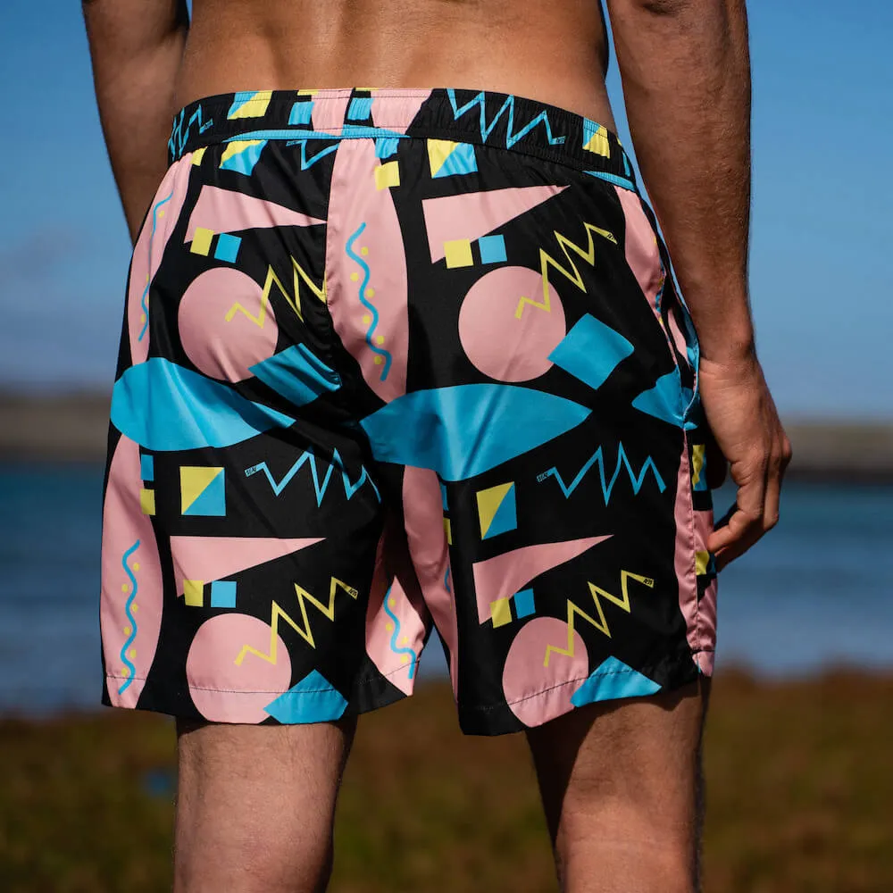 Swim Boxer Medium Black Macro 80s Print sold by Ivalo.com