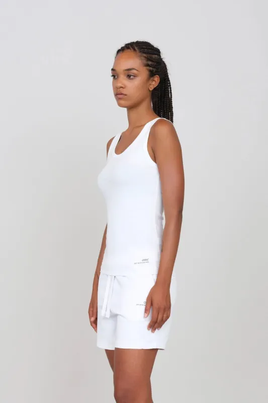 Women's Stretchy Tank Top White sold by Ivalo.com