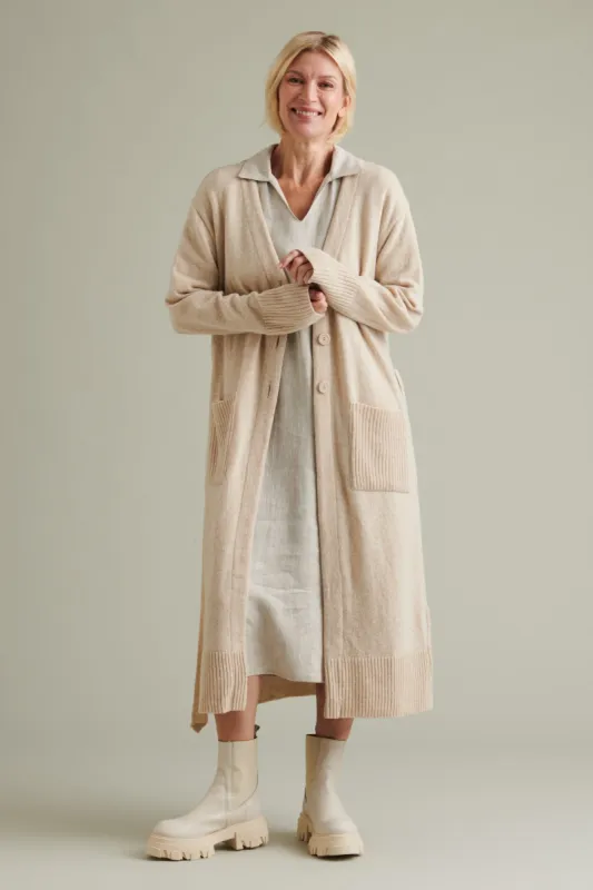 Långholm Cardigan Beige sold by Ivalo.com