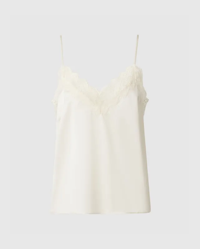 Silk Lace Camisole Cream White sold by Ivalo.com