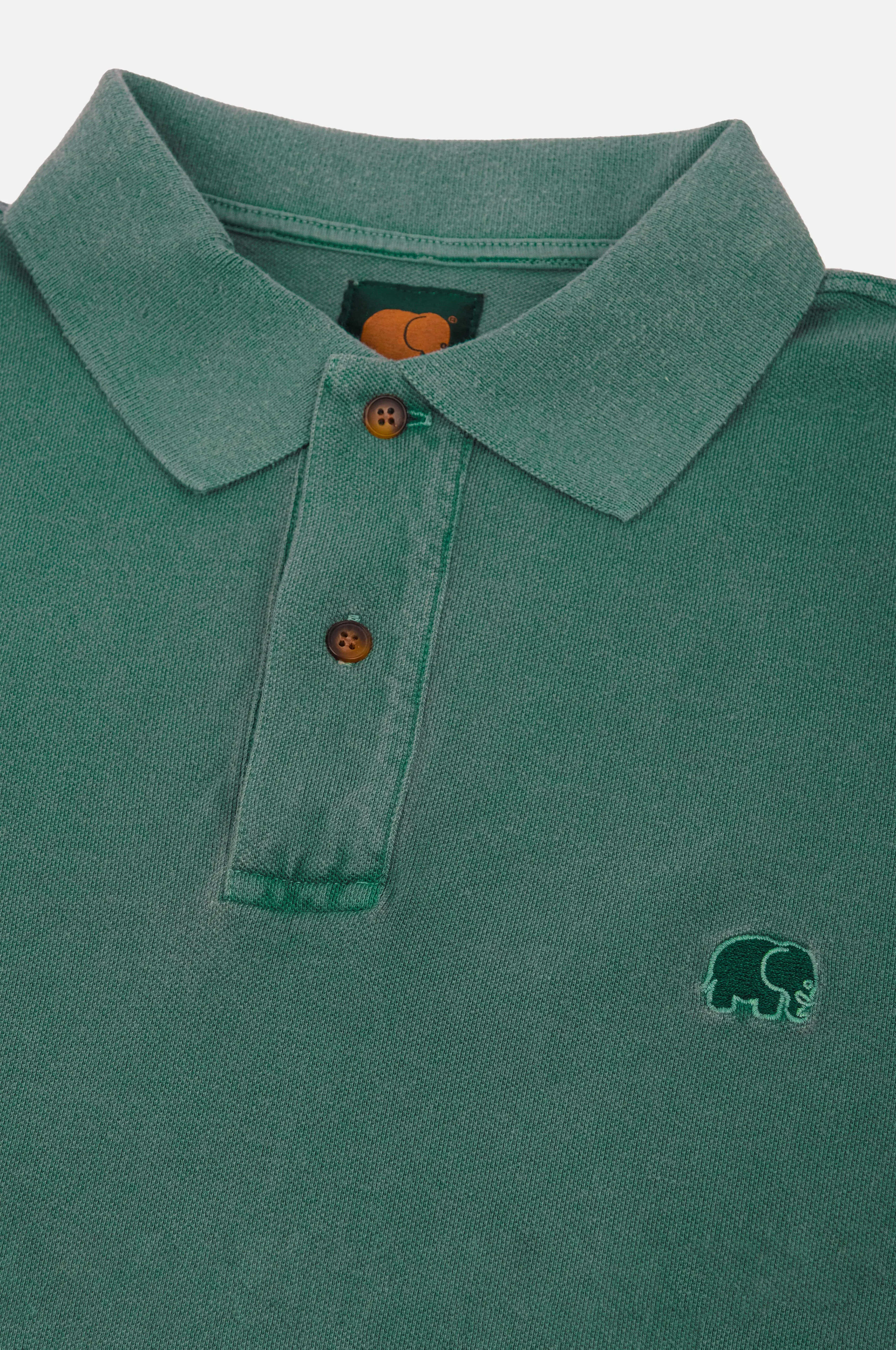 Trendsplant Organic Pigment Dyed Polo Shirt Eden Green sold by Ivalo.com product image thumbnail 2