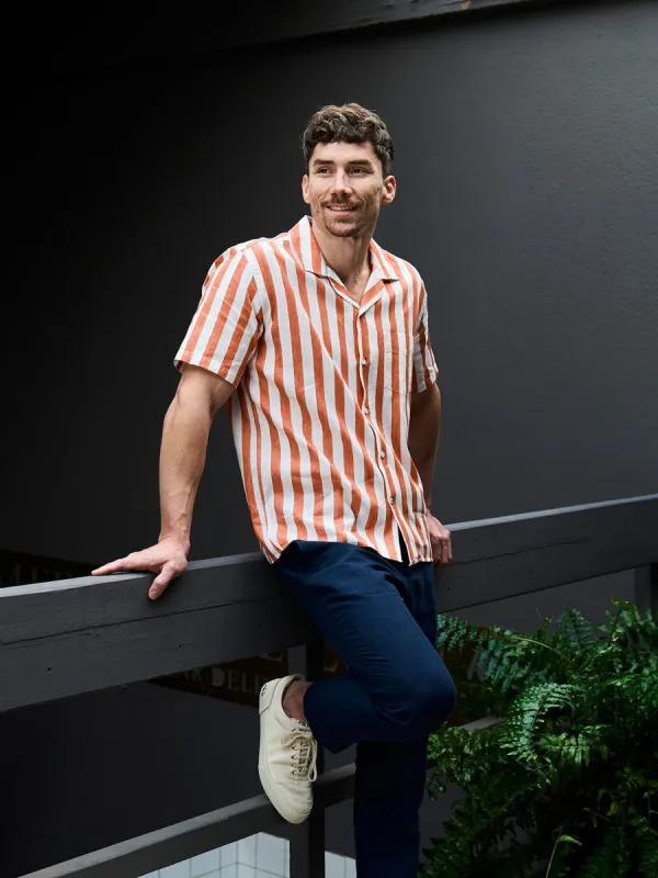Orto Linen Shirt Short Terracotta sold by Ivalo.com