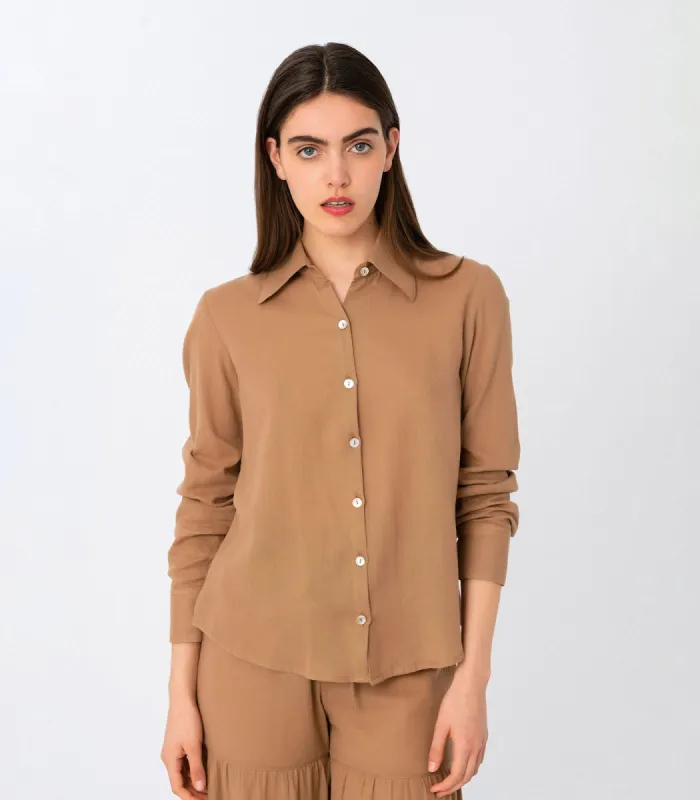 Cappuccino Cotton Shirt sold by Ivalo.com