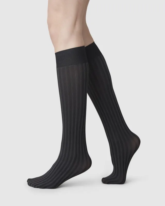 Hilda Knee-Highs Black sold by Ivalo.com