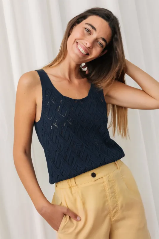 Dunsy Top Navy Blue sold by Ivalo.com