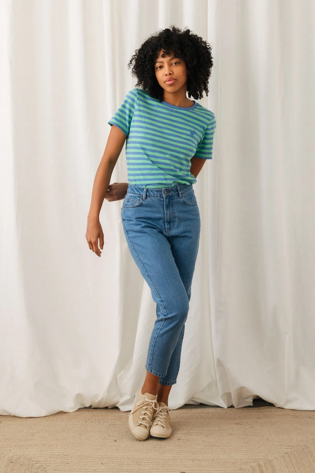 Bablon T-Shirt Stripes Blue/Green sold by Ivalo.com product image thumbnail 3