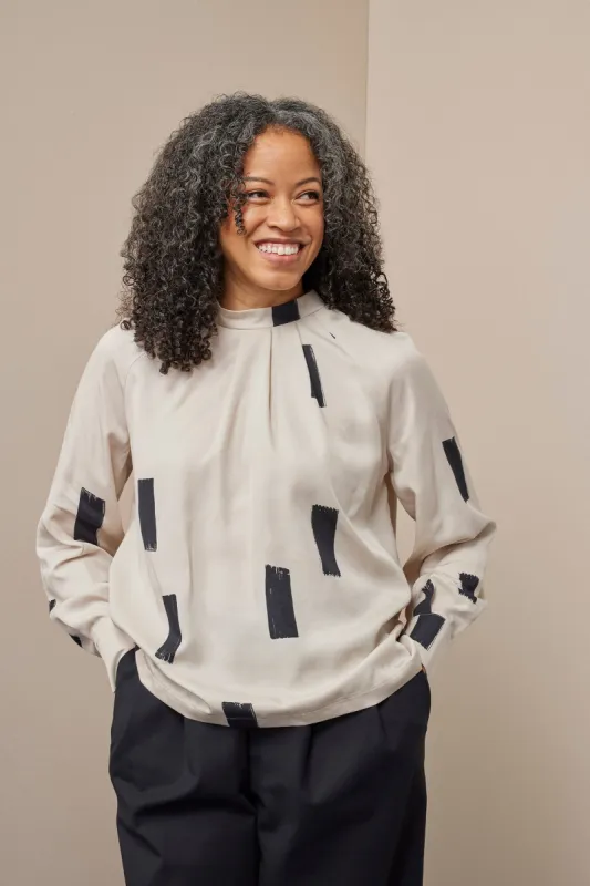 Pleated Shirt Woods Beige sold by Ivalo.com