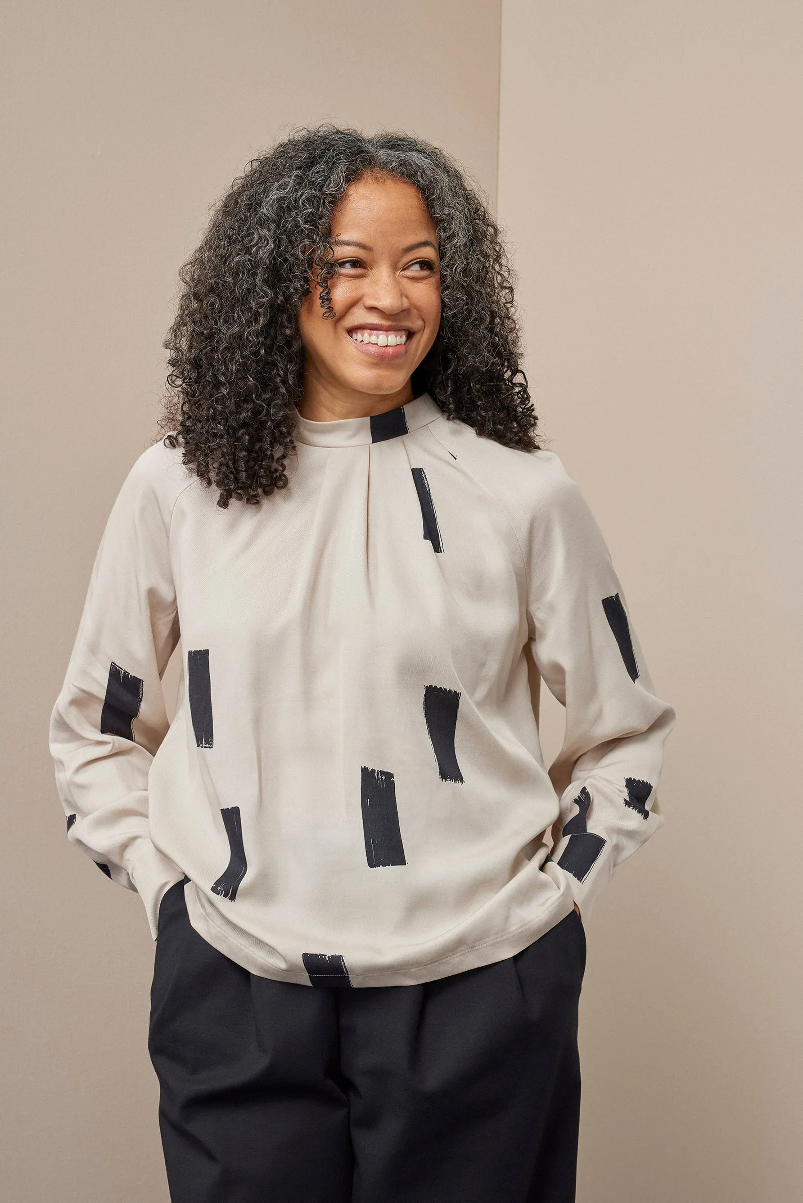 Pleated Shirt Woods Beige sold by Ivalo.com