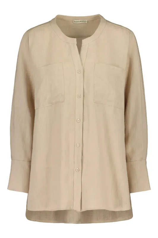 Nauvo Linen Shirt Beige sold by Ivalo.com