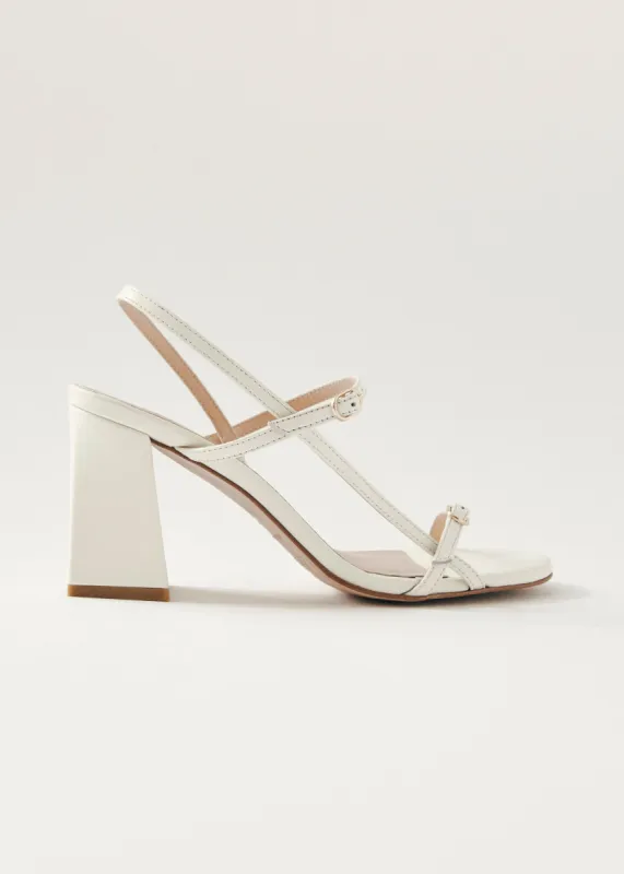 Elyn Leather Sandals Cream White sold by Ivalo.com